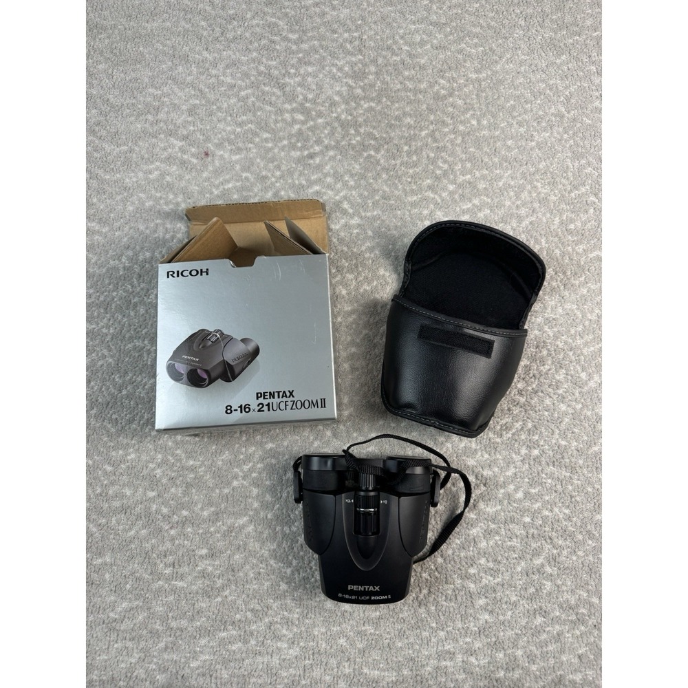 PENTAX 8-16x21 UCF ZOOM II Binoculars 16x Magnification 21mm Black